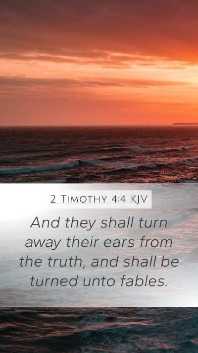 2 Timothy 4:4 KJV Bible Verse Image