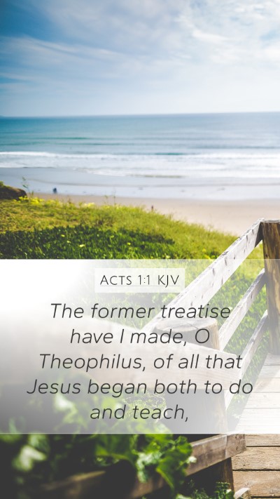 Acts 1:1 KJV Bible Verse Image