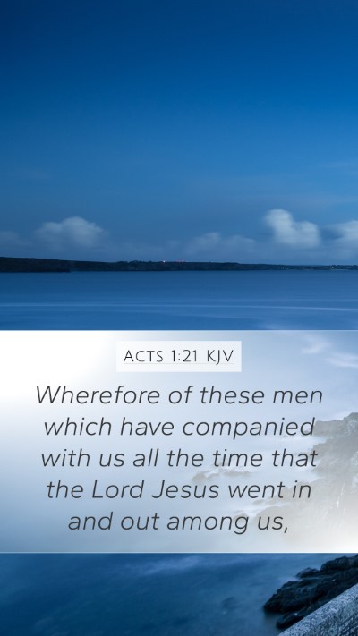 Acts 1:21 KJV Bible Verse Image