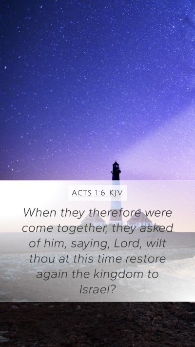 Acts 1:6 KJV Bible Verse Image