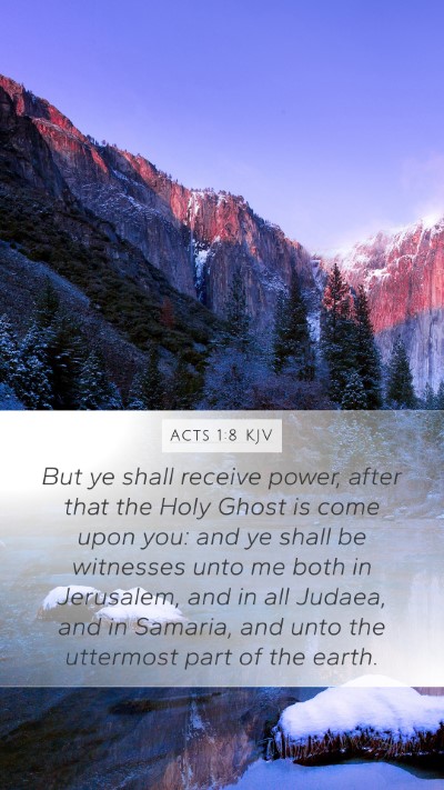 Acts 1:8 KJV Bible Verse Image