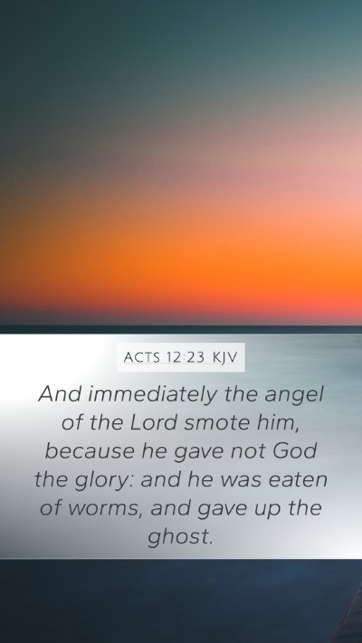 Acts 12:23 KJV Bible Verse Image