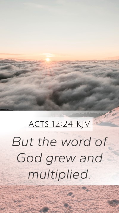 Acts 12:24 KJV Bible Verse Image