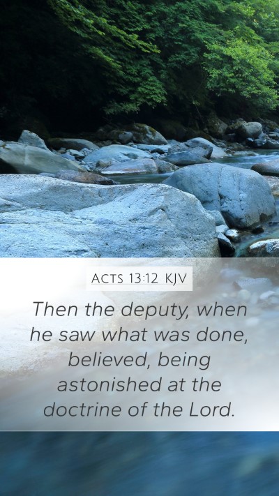 Acts 13:12 KJV Bible Verse Image