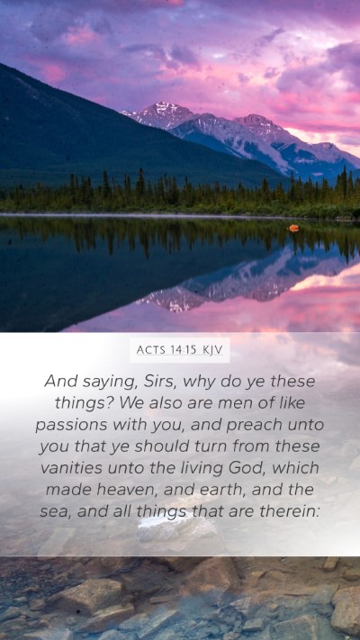 Acts 14:15 KJV Bible Verse Image