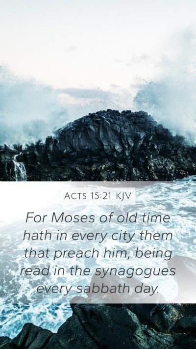 Acts 15:21 KJV Bible Verse Image