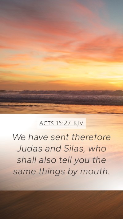 Acts 15:27 KJV Bible Verse Image
