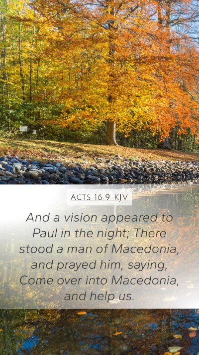 Acts 16:9 KJV Bible Verse Image