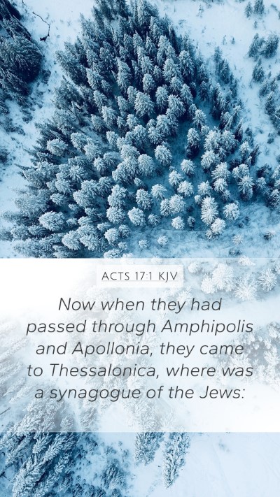 Acts 17:1 KJV Bible Verse Image