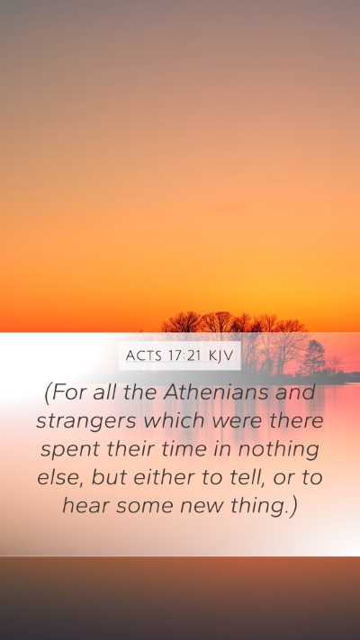 Acts 17:21 KJV Bible Verse Image