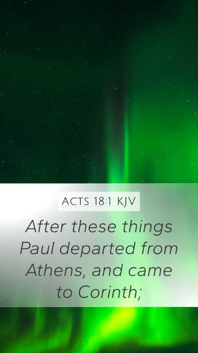 Acts 18:1 KJV Bible Verse Image