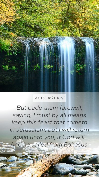 Acts 18:21 KJV Bible Verse Image