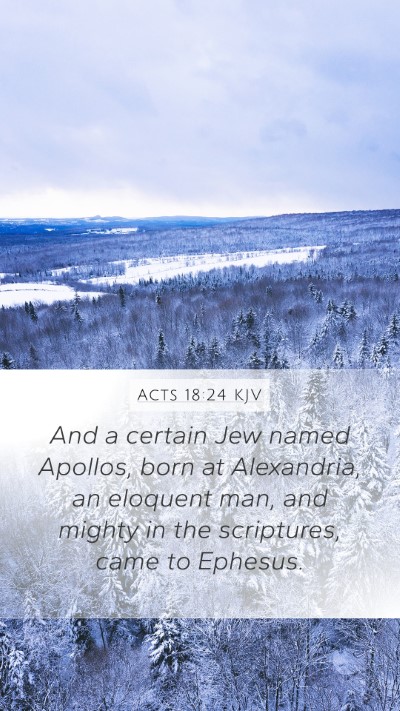 Acts 18:24 KJV Bible Verse Image