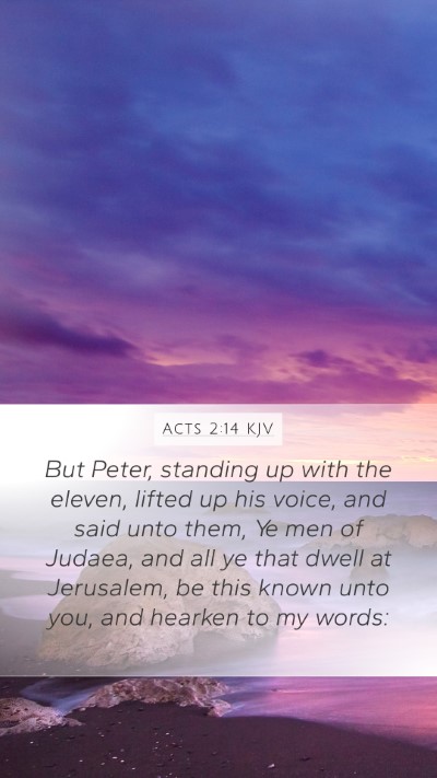 Acts 2:14 KJV Bible Verse Image