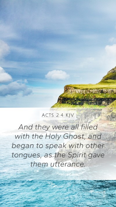 Acts 2:4 KJV Bible Verse Image