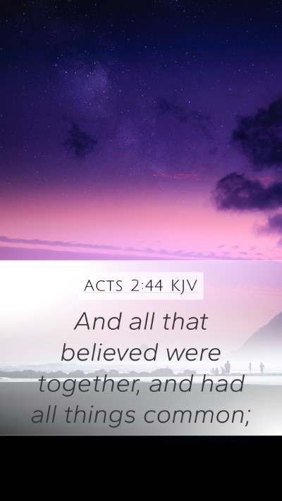 Acts 2:44 KJV Bible Verse Image