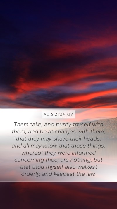 Acts 21:24 KJV Bible Verse Image