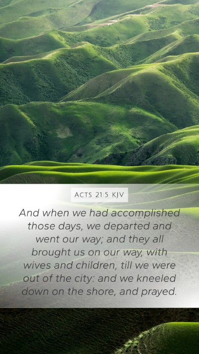 Acts 21:5 KJV Bible Verse Image