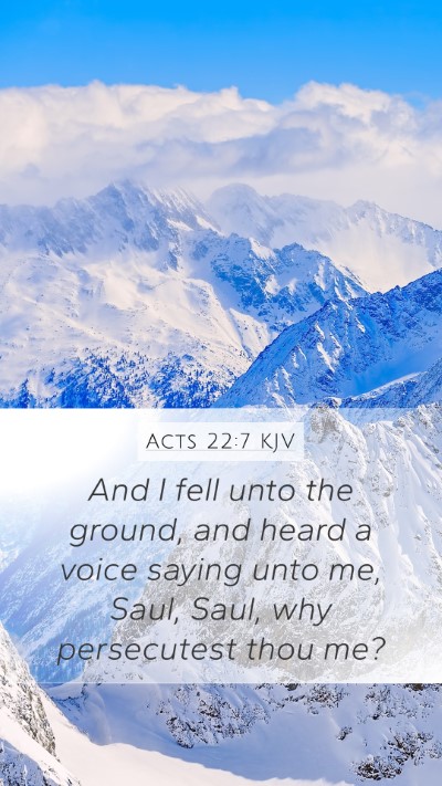 Acts 22:7 KJV Bible Verse Image