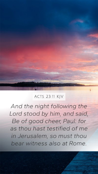 Acts 23:11 KJV Bible Verse Image
