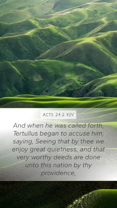 Acts 24:2 KJV Bible Verse Image
