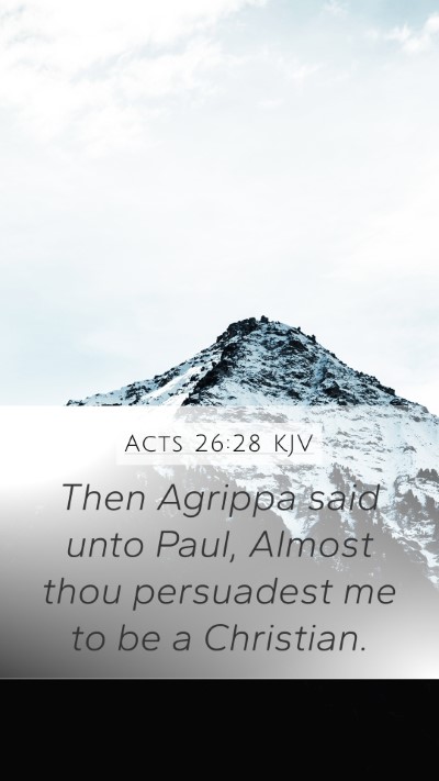 Acts 26:28 KJV Bible Verse Image