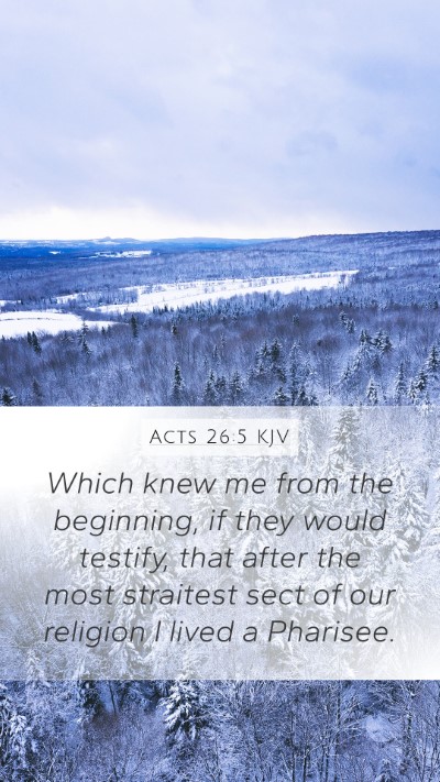 Acts 26:5 KJV Bible Verse Image
