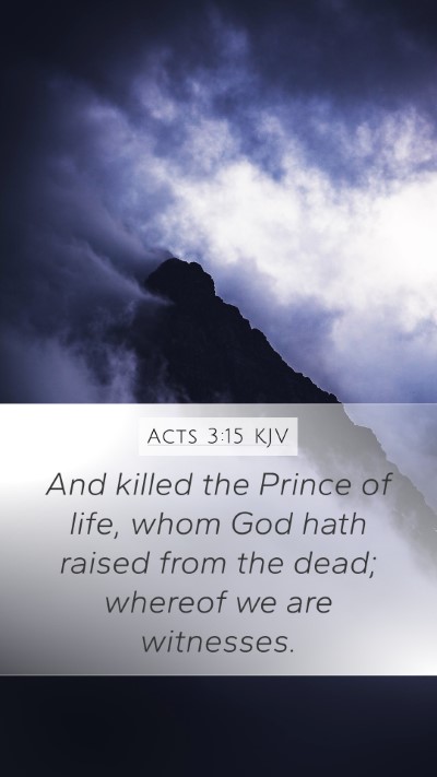Acts 3:15 KJV Bible Verse Image