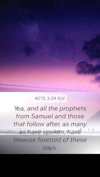 Acts 3:24 KJV Bible Verse Image