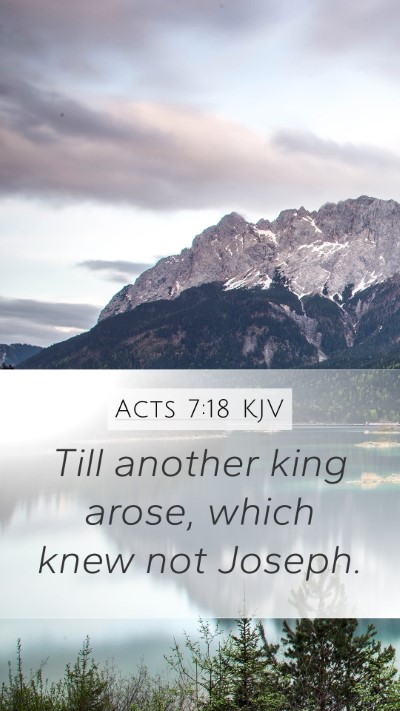 Acts 7:18 KJV Bible Verse Image