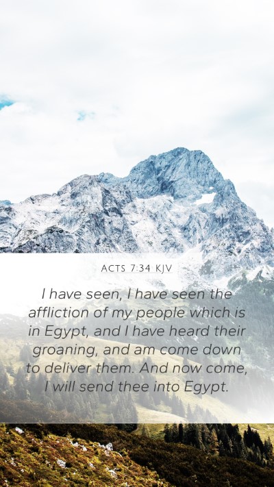 Acts 7:34 KJV Bible Verse Image