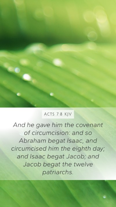 Acts 7:8 KJV Bible Verse Image