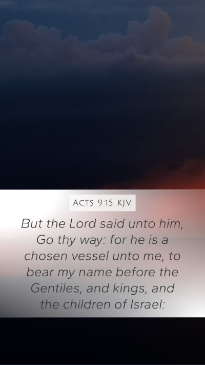 Acts 9:15 KJV Bible Verse Image