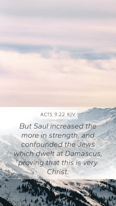 Acts 9:22 KJV Bible Verse Image