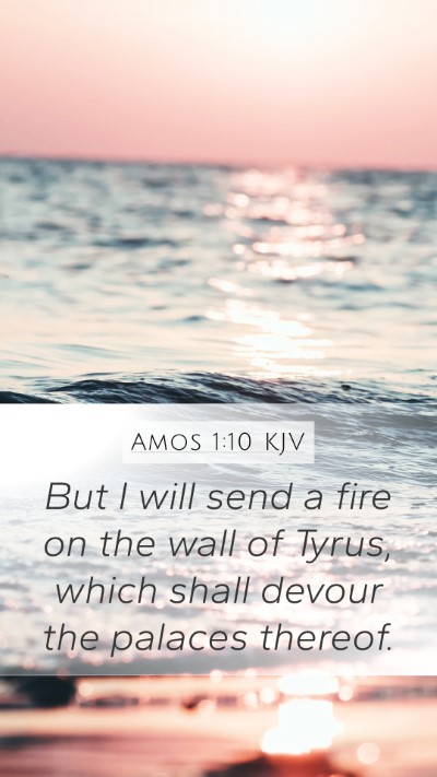 Amos 1:10 KJV Bible Verse Image