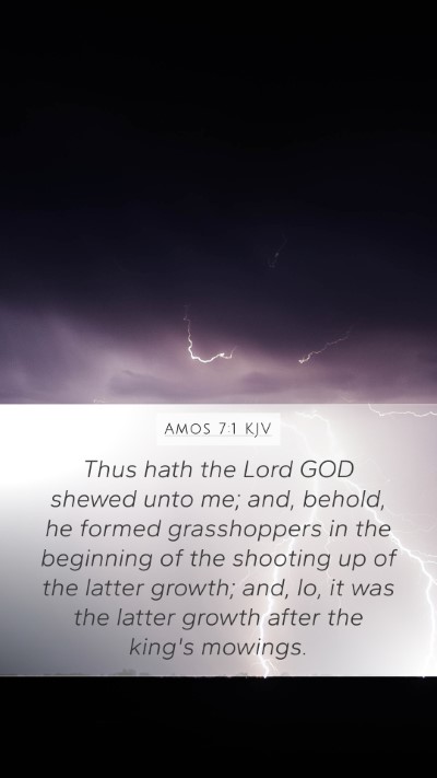 Amos 7:1 KJV Mobile Phone Wallpaper - Thus hath the Lord GOD shewed unto me; and, - Mobile Bible Verse Wallpaper