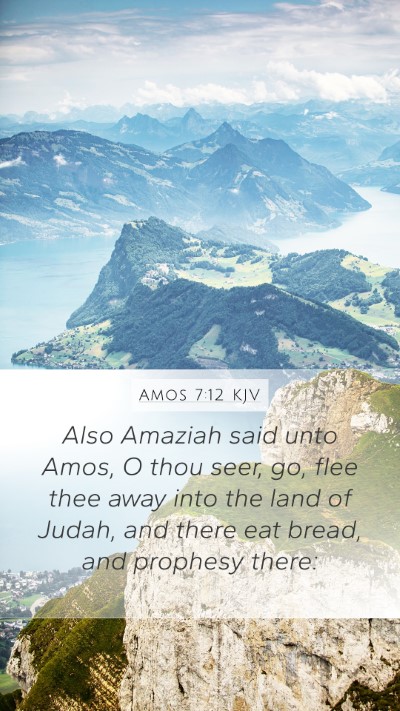 Amos 7:12 KJV Bible Verse Image