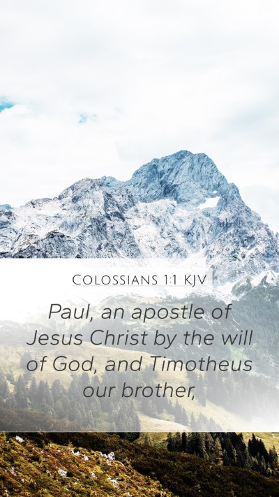 Colossians 1:1 KJV Bible Verse Image