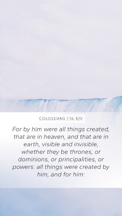 Colossians 1:16 KJV Bible Verse Image