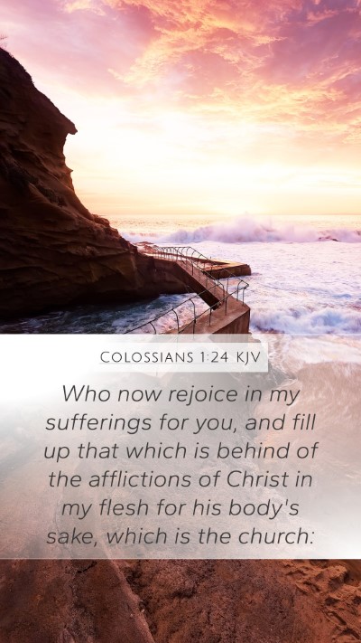Colossians 1:24 KJV Bible Verse Image