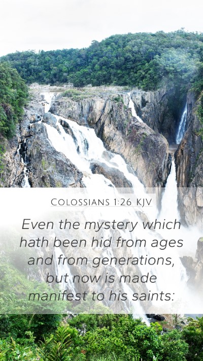 Colossians 1:26 KJV Bible Verse Image
