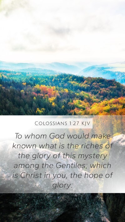 Colossians 1:27 KJV Bible Verse Image
