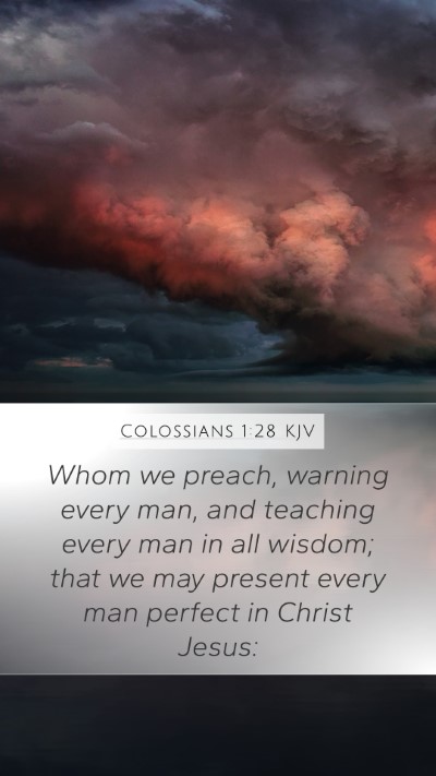 Colossians 1:28 KJV Bible Verse Image