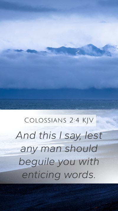 Colossians 2:4 KJV Bible Verse Image