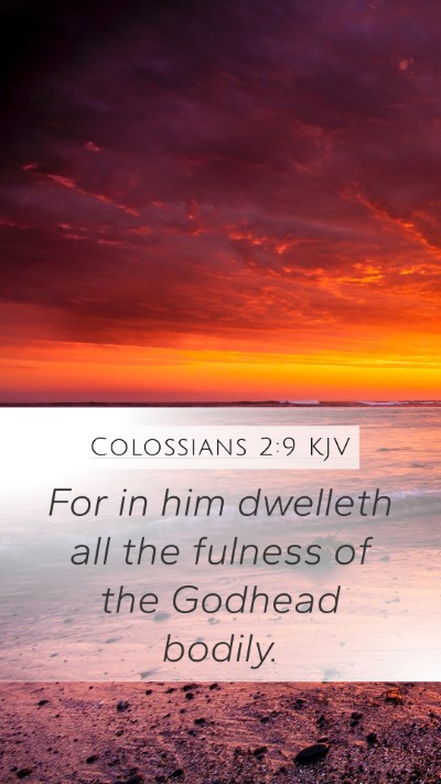 Colossians 2:9 KJV Bible Verse Image