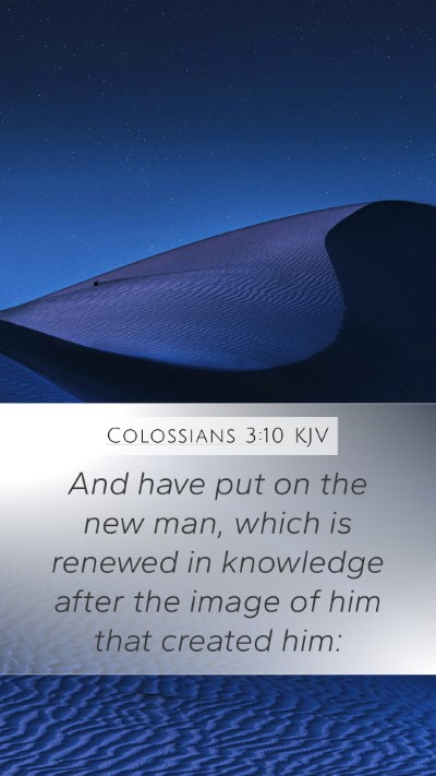 Colossians 3:10 KJV Bible Verse Image