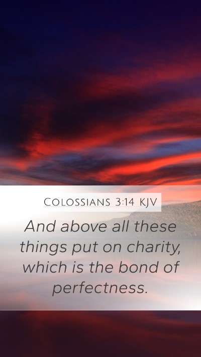 Colossians 3:14 KJV Bible Verse Image