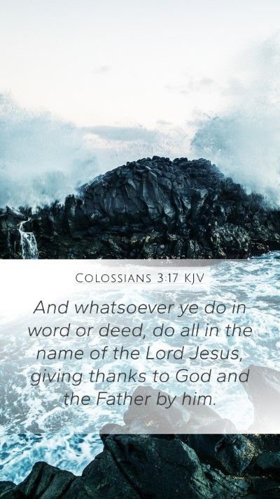 Colossians 3:17 KJV Bible Verse Image