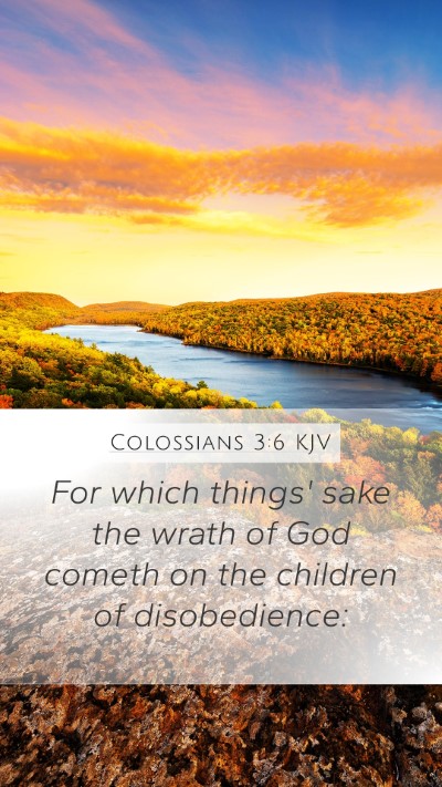 Colossians 3:6 KJV Bible Verse Image