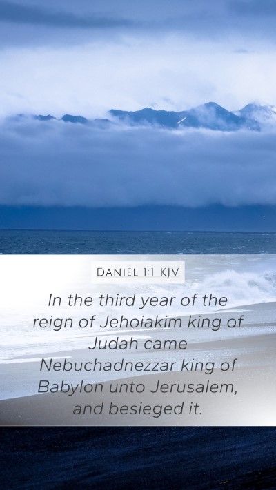 Daniel 1:1 KJV Bible Verse Image